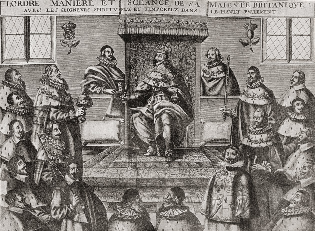 Charles Ier à la Chambre des Lords en 1648, de 