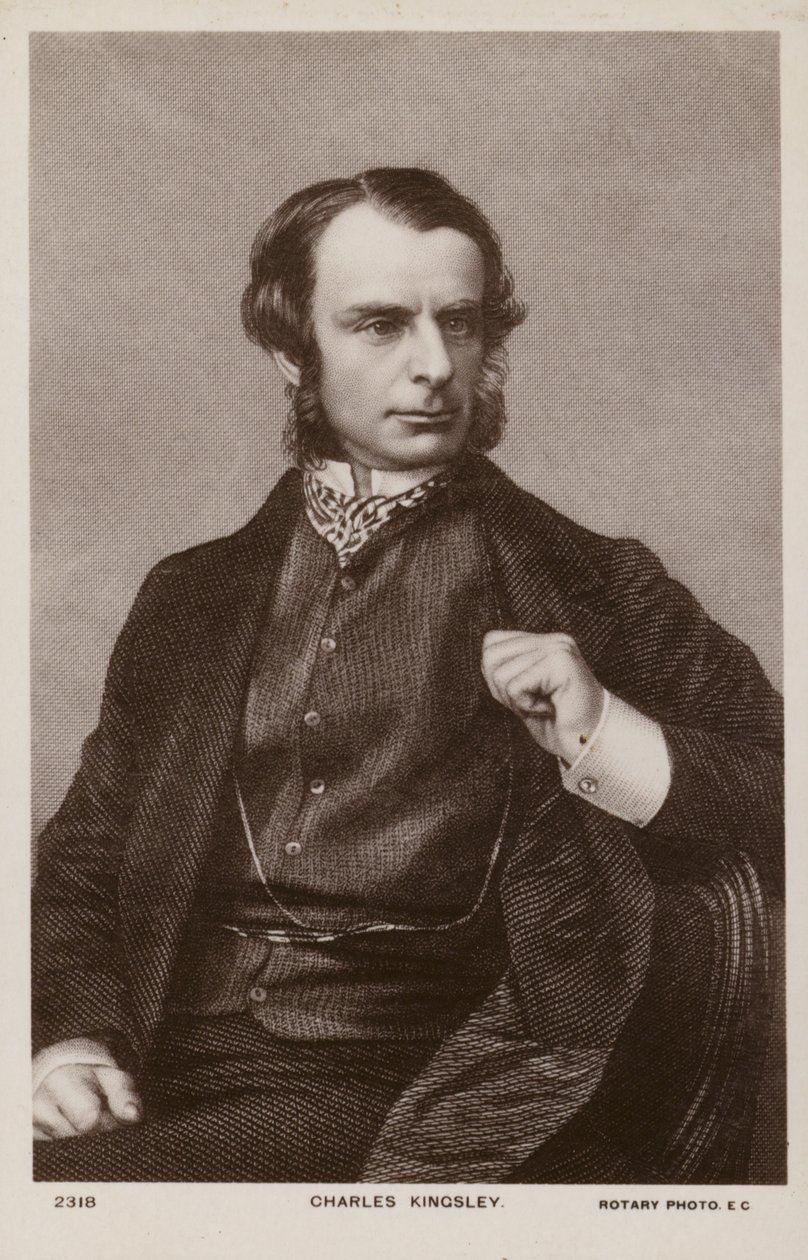 Charles Kingsley (1819-1875), ecclésiastique, historien et romancier anglais (litho) - English School