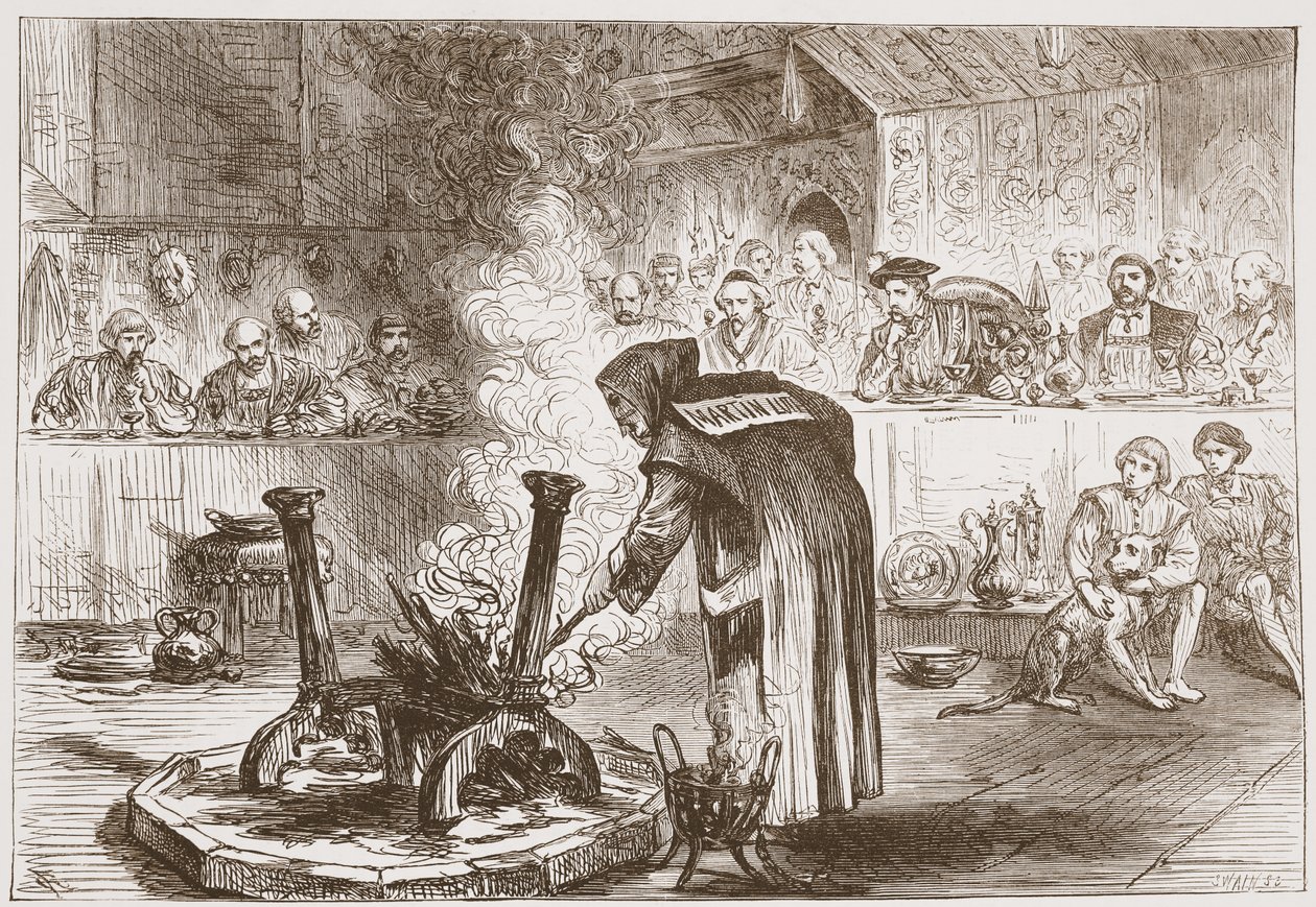 Charles voit la pièce des masques, illustration de L