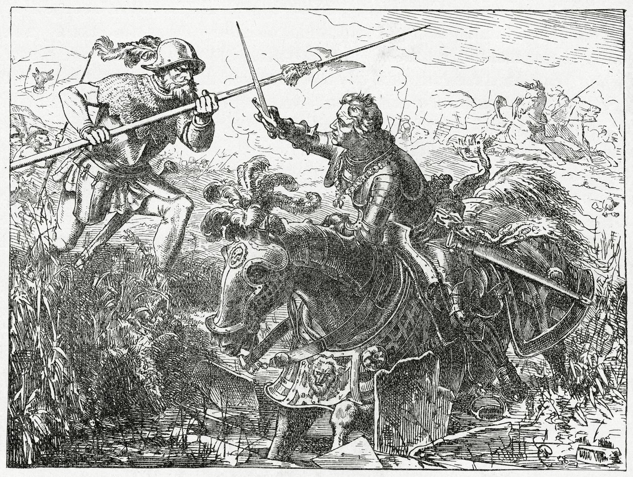 Charles le Téméraire, duc de Bourgogne, à la bataille de Nancy, 5 janvier 1477, 1882 - English School