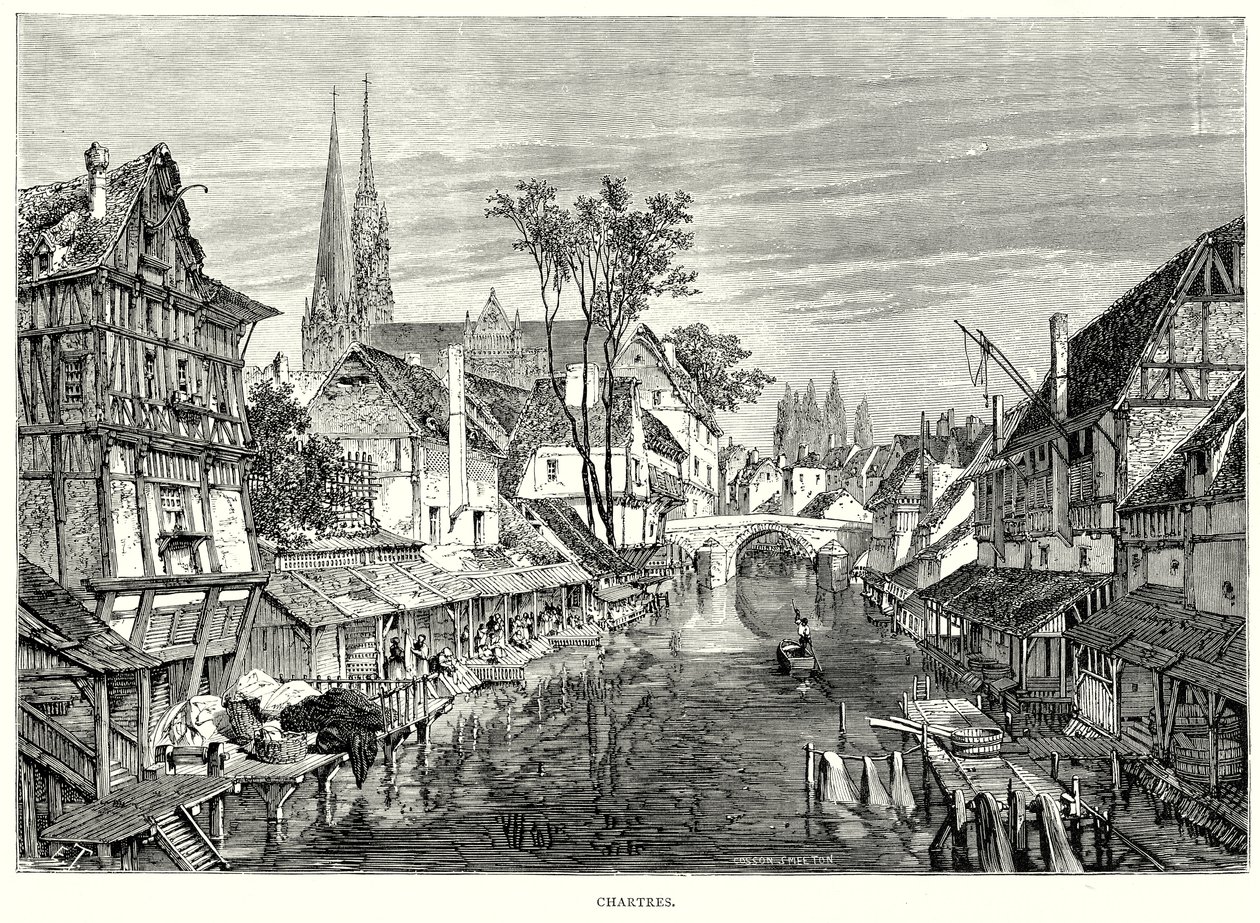 Chartres (gravure) - English School