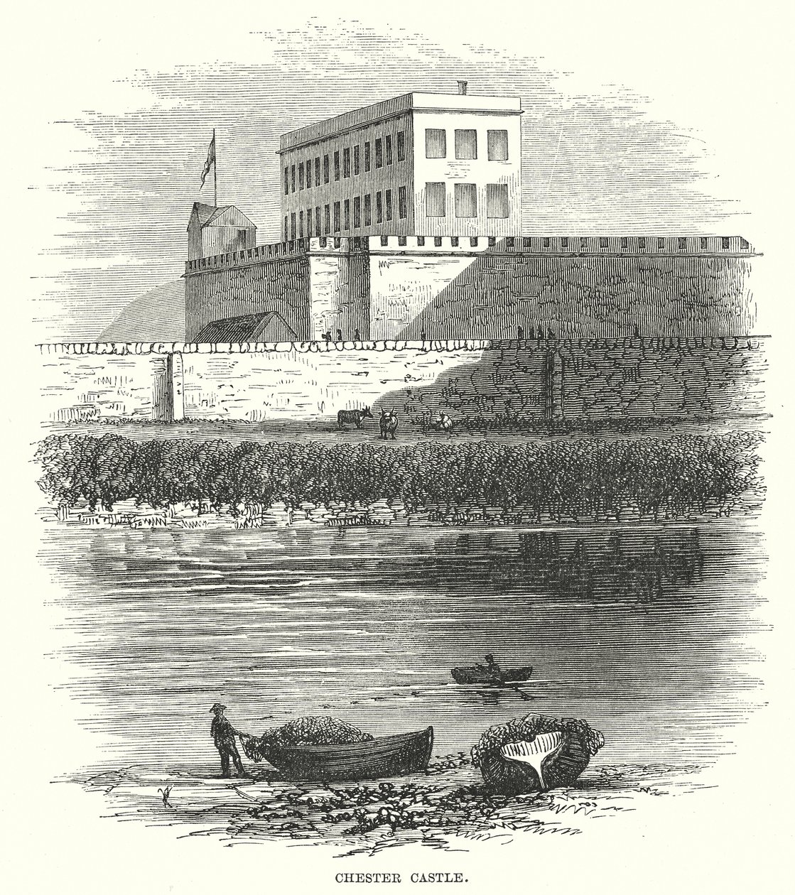 Château de Chester (gravure) - English School