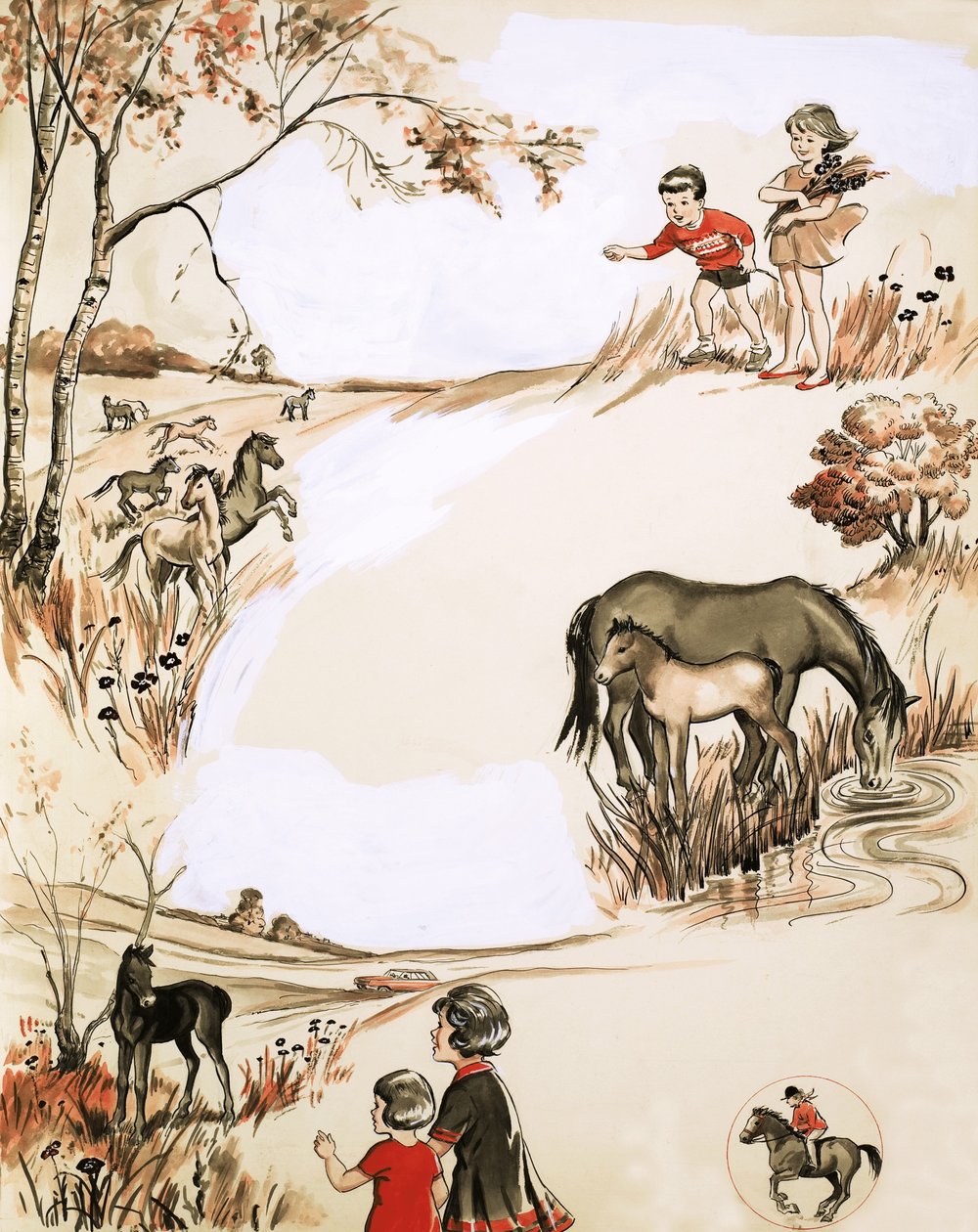 Enfants et poneys - English School