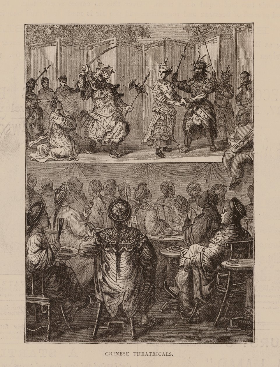 Théâtres chinois (gravure) - English School