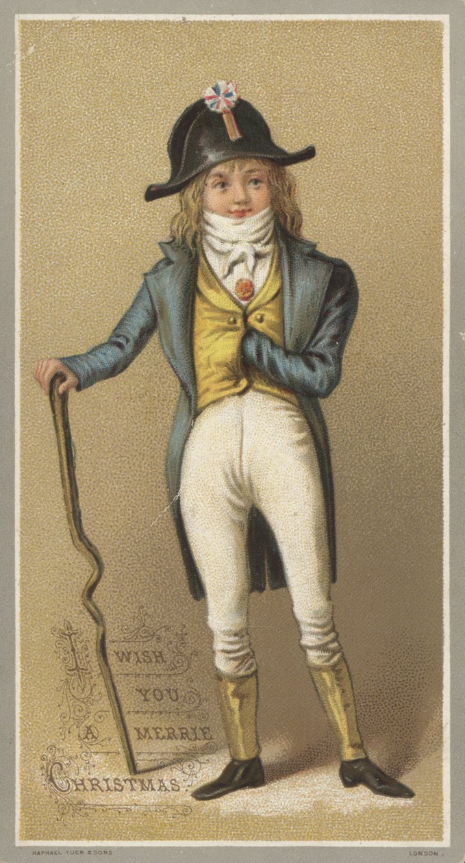 Carte de Noël (chromolitho) - English School