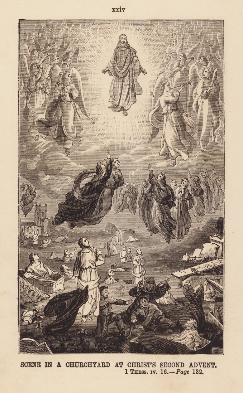Le second avènement du Christ (gravure) - English School