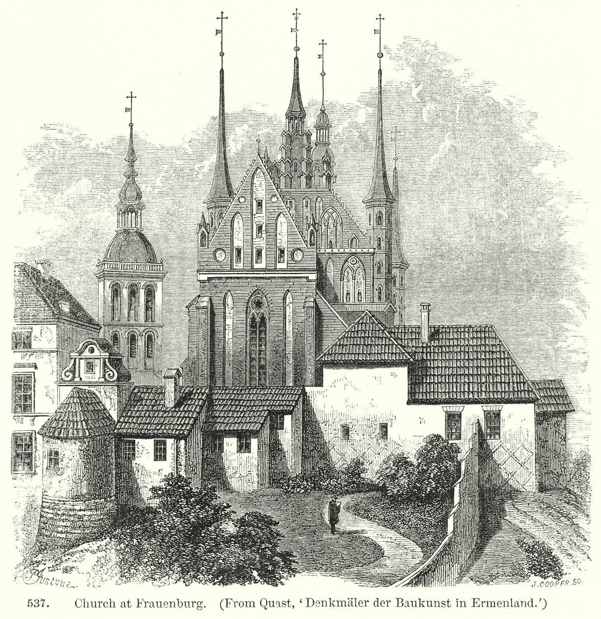 Église de Frauenburg (gravure) - English School