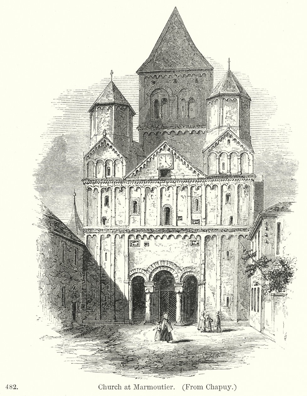 Église de Marmoutier (gravure) - English School