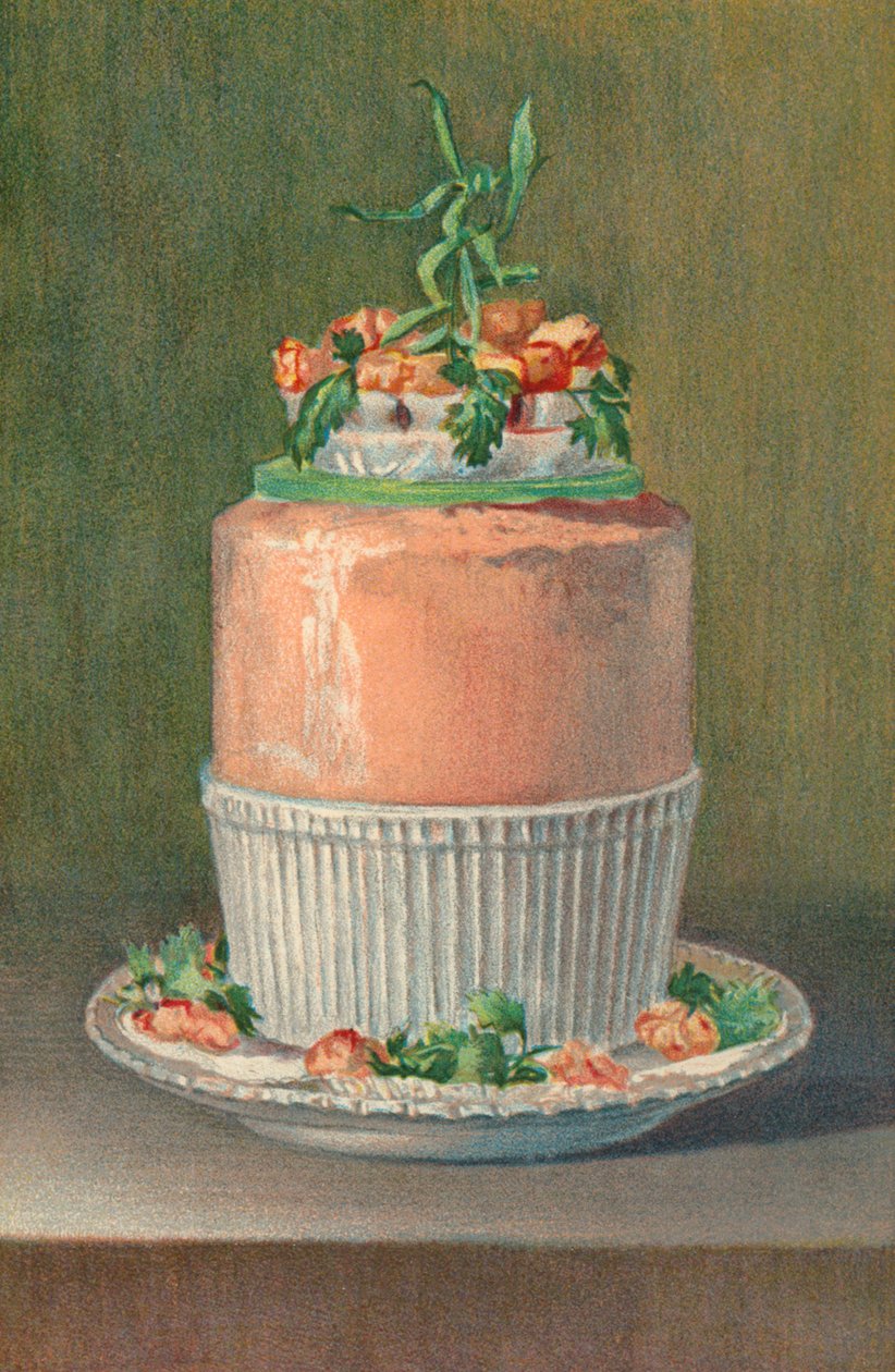 Soufflé de saumon froid (lithographie couleur) - English School
