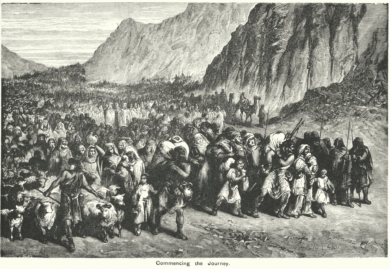 Début du voyage (gravure) - English School