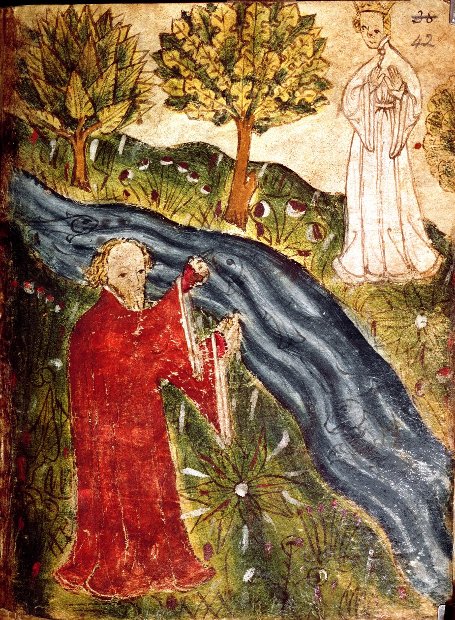 Le rêveur avec la perle, c.1375-1400 - English School