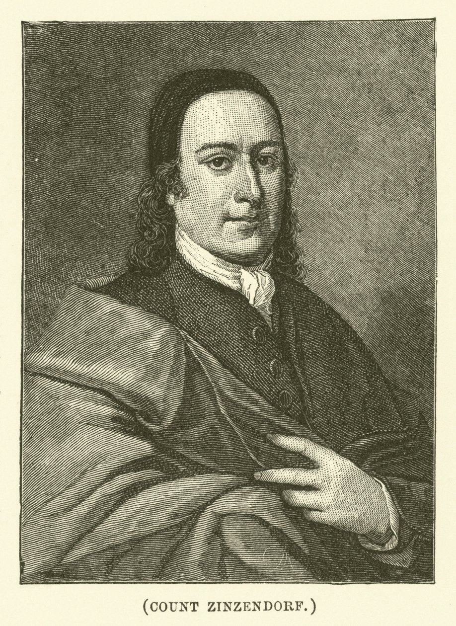 Comte Zinzendorf (gravure) - English School