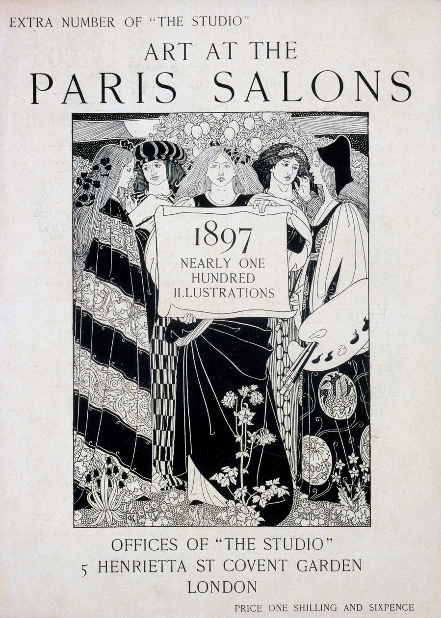 Couverture de Art aux Salons de Paris, numéro spécial du magazine The Studio, 1897 - English School