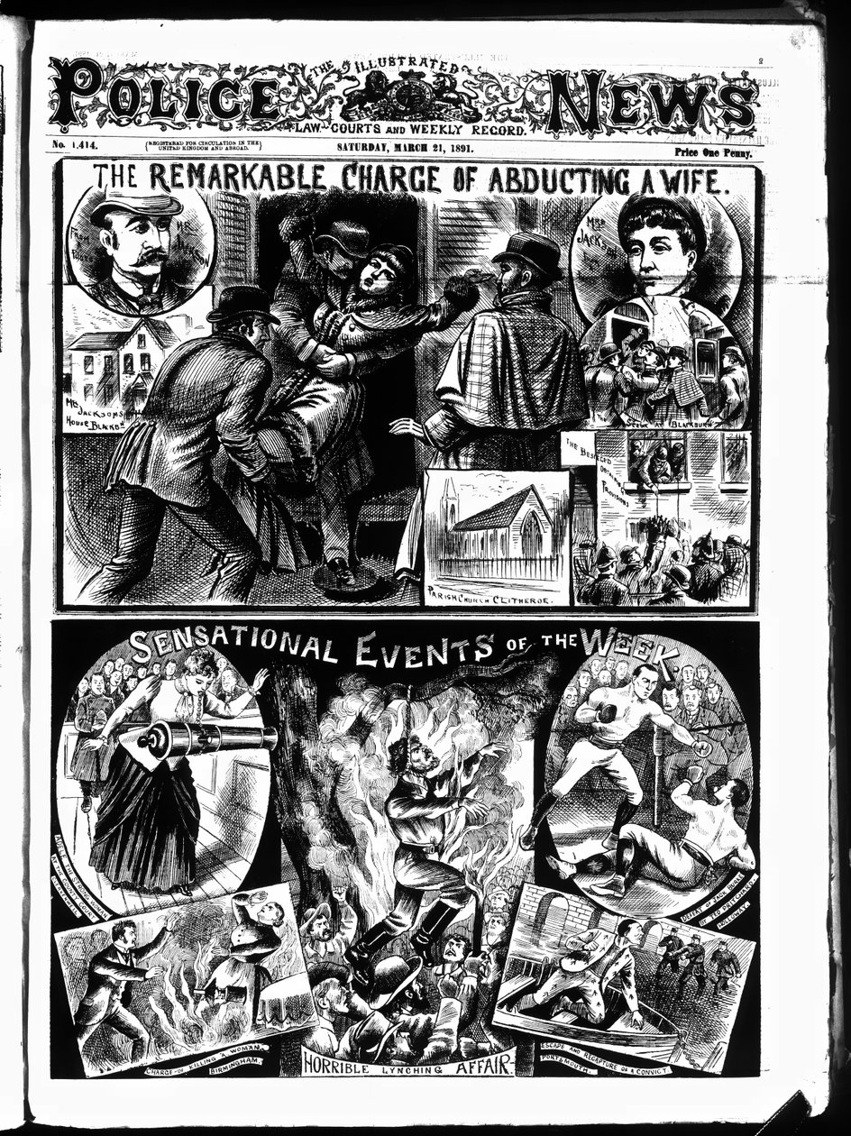 Couverture de Illustrated Police News, samedi 21 mars - English School