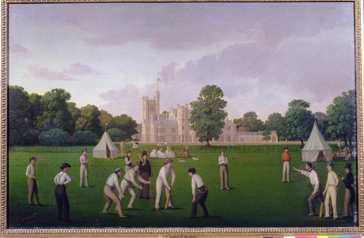 Cricket à Canford Manor, 1855 - English School