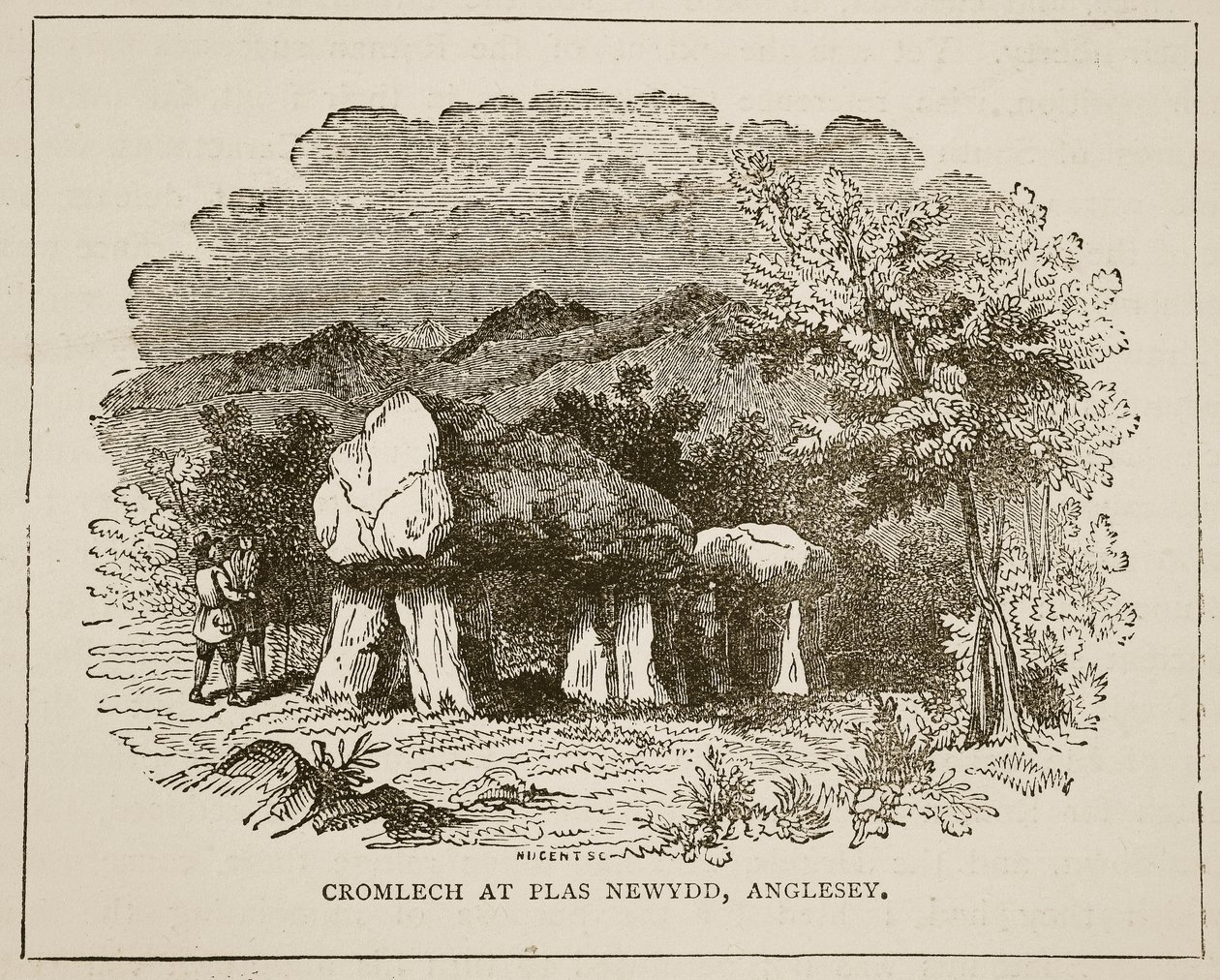 Cromlech à Plas Newydd, Anglesey - English School