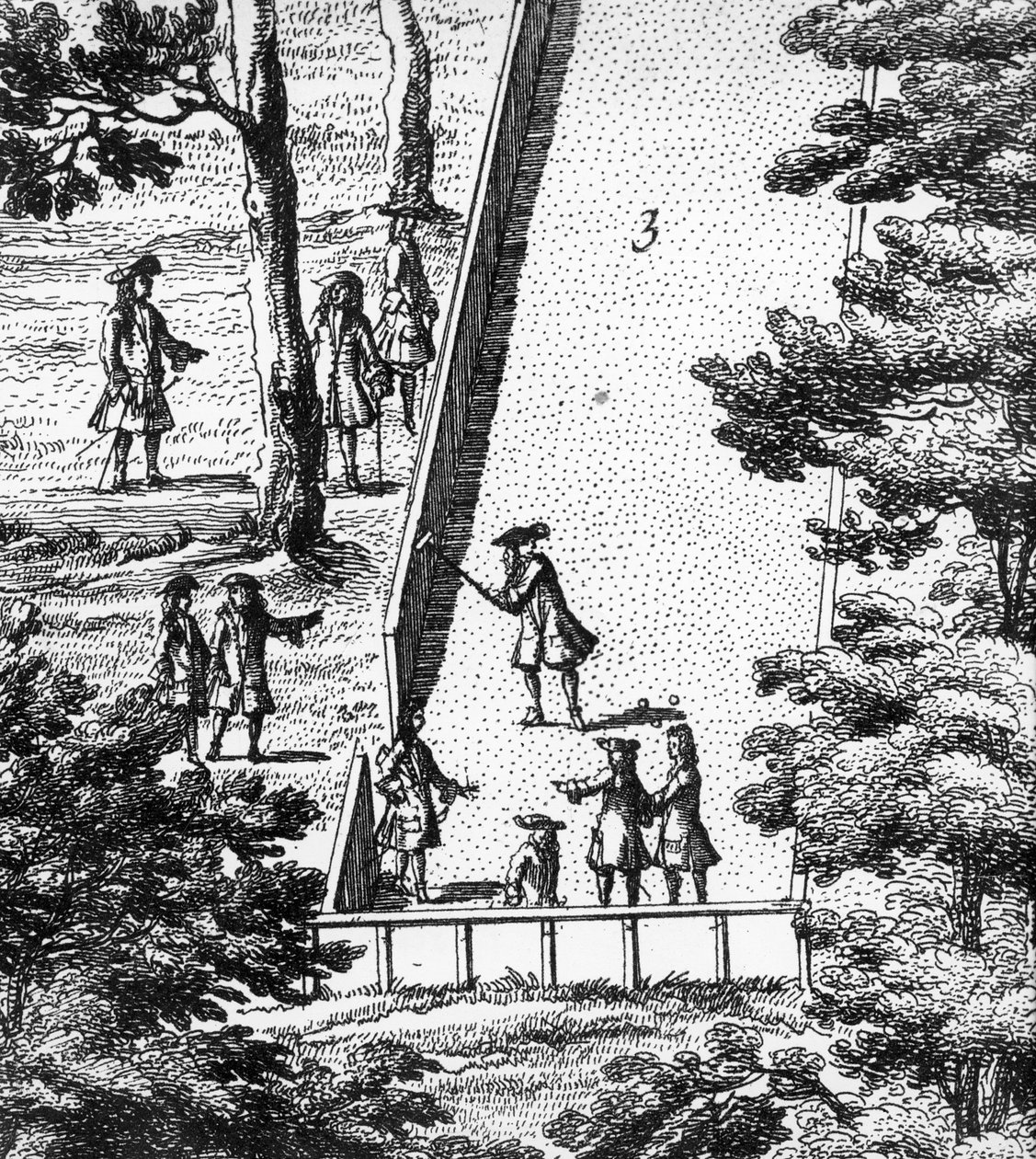 Croquet (gravure) - English School