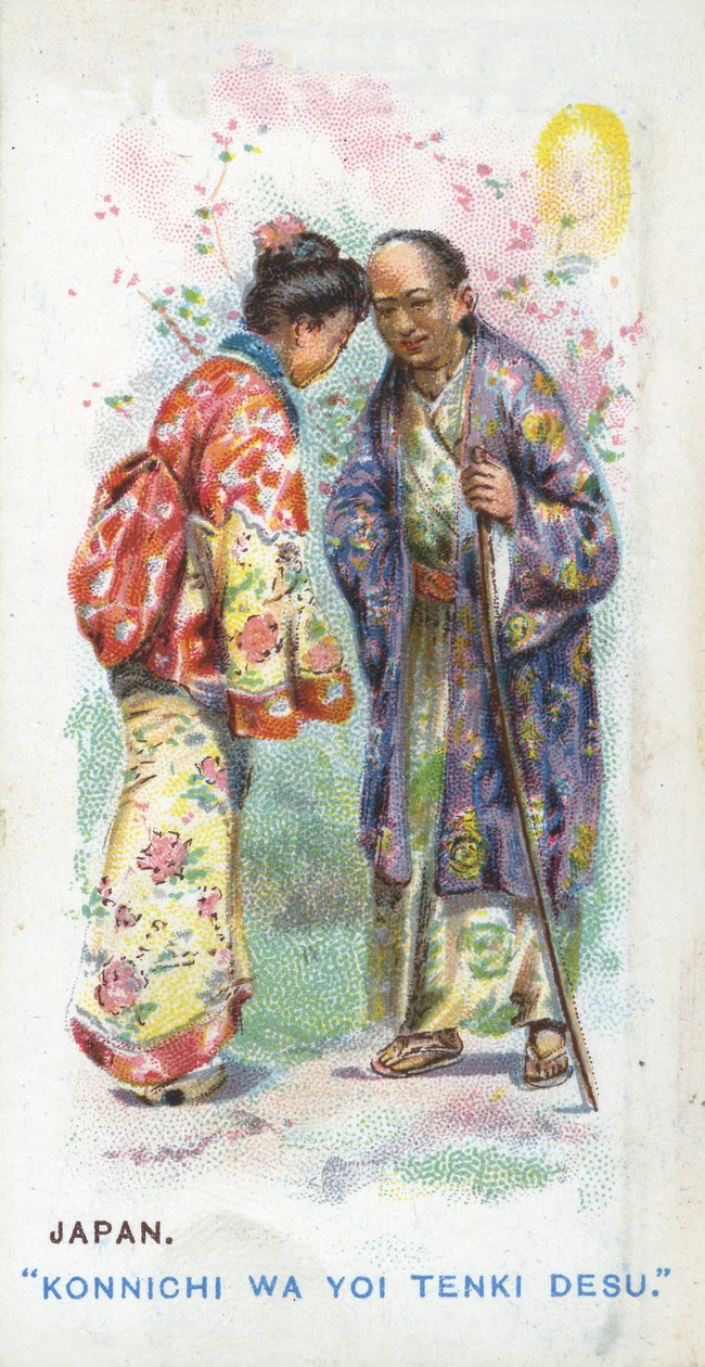 Salutation coutumière au Japon, 1907 - English School
