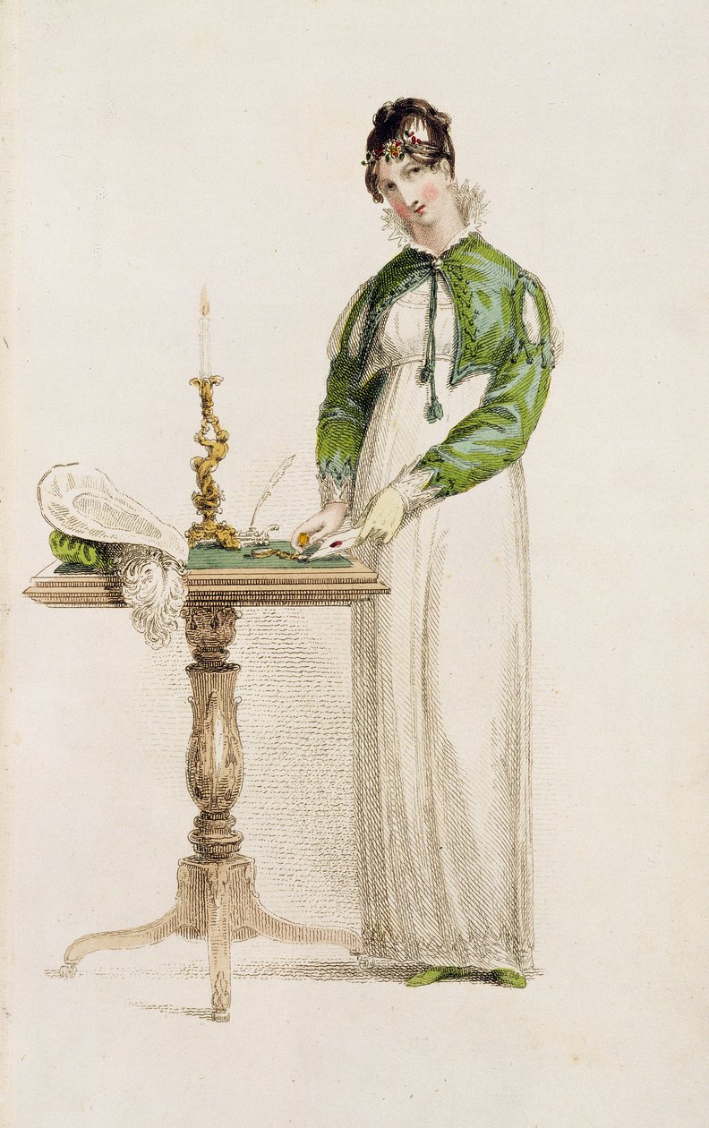 Robe de jour, planche de mode de Ackermann