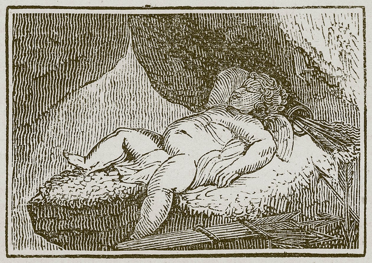 Mort et Cupidon (gravure) - English School
