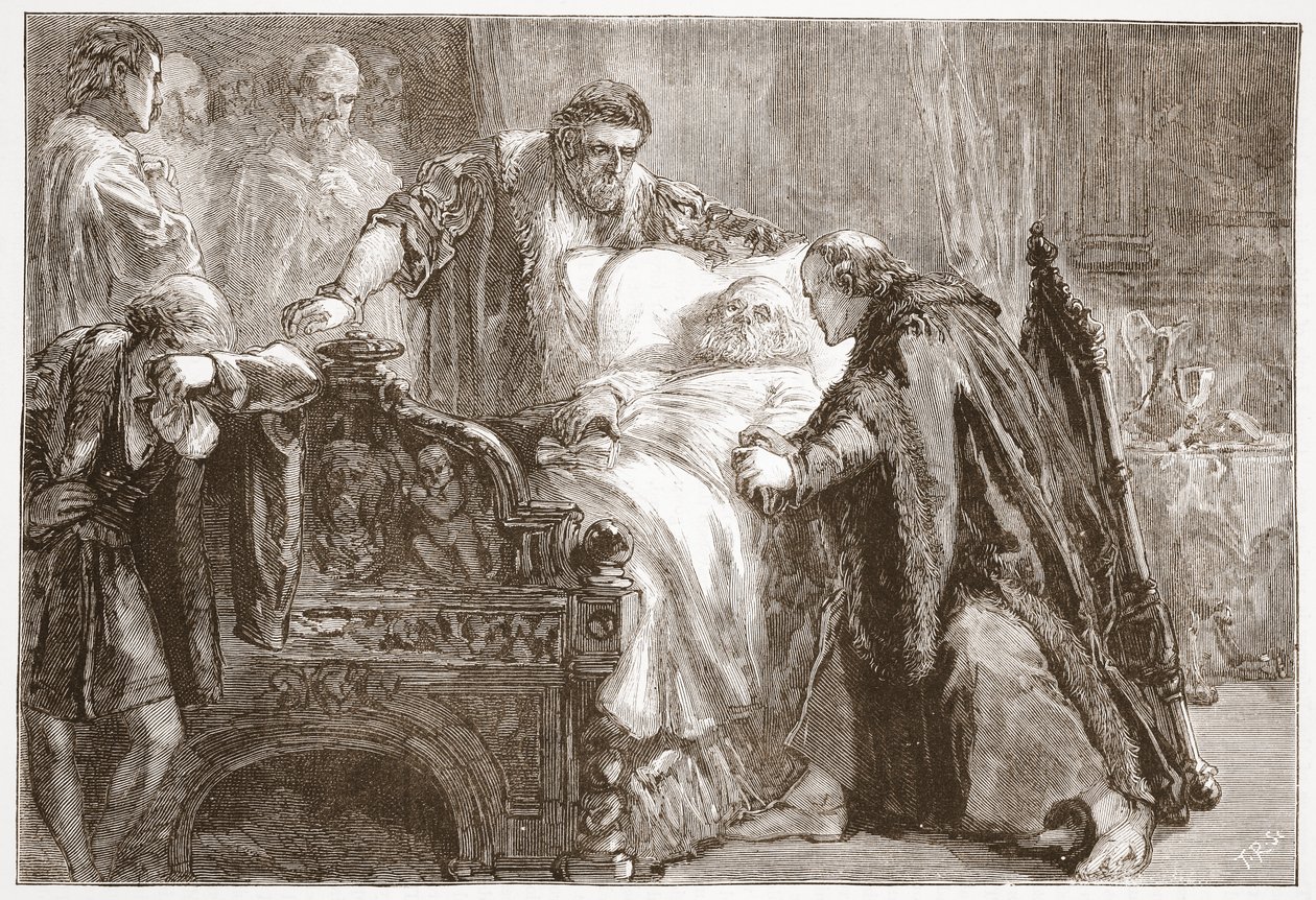 Mort de Frédéric le Sage, électeur de Saxe, illustration de L