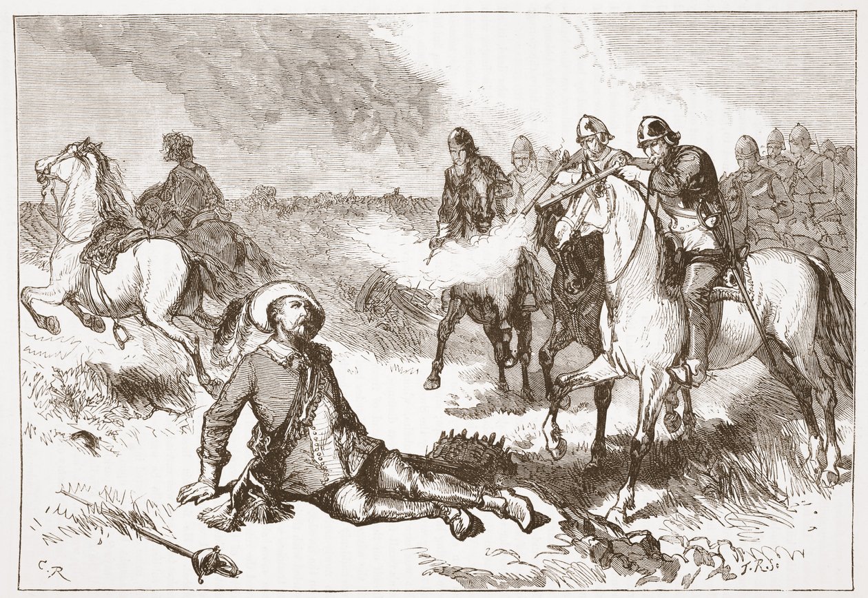 Mort de Gustave-Adolphe, illustration de L