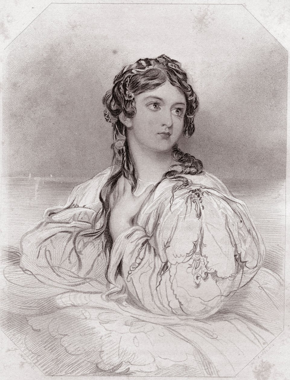 Desdémone, de la pièce Othello, « Galerie des femmes de Shakespeare » - English School