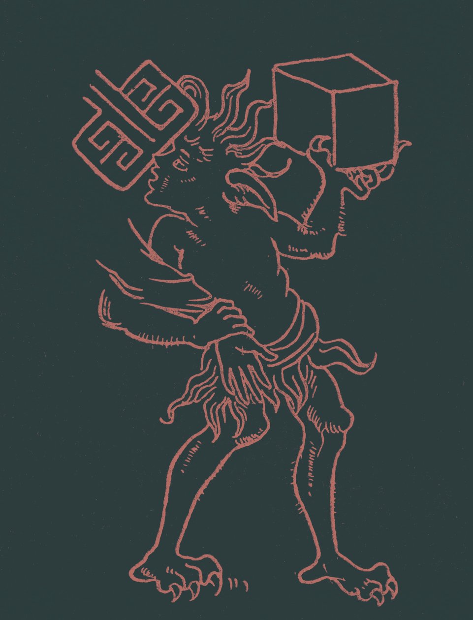 Le diable luttant avec Saint Pierre - English School