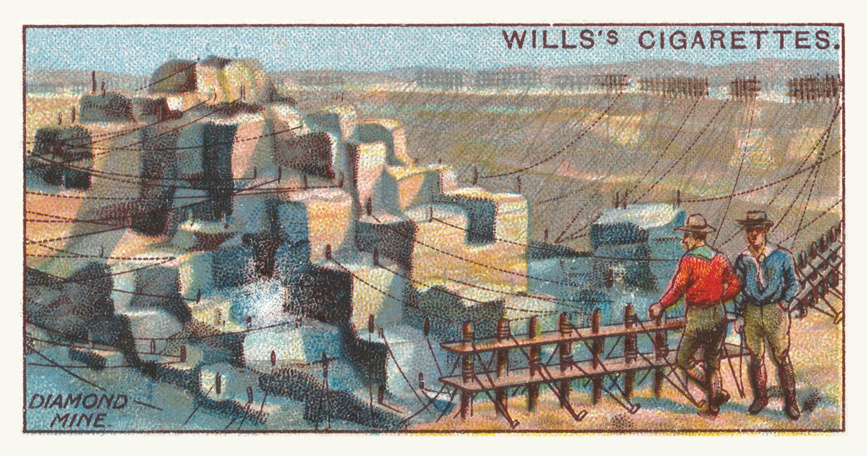Mine de diamants (chromolitho) - English School