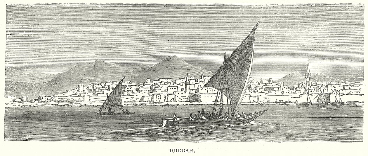 Djiddah (gravure) - English School