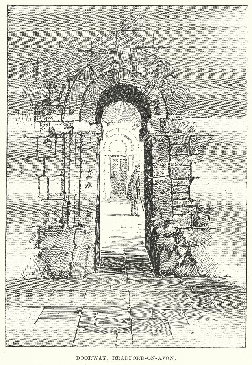 Porte, Bradford-on-Avon (gravure) - English School