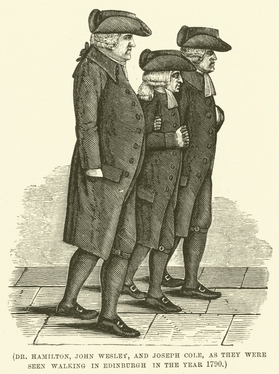Dr Hamilton, John Wesley et Joseph Cole, lors d