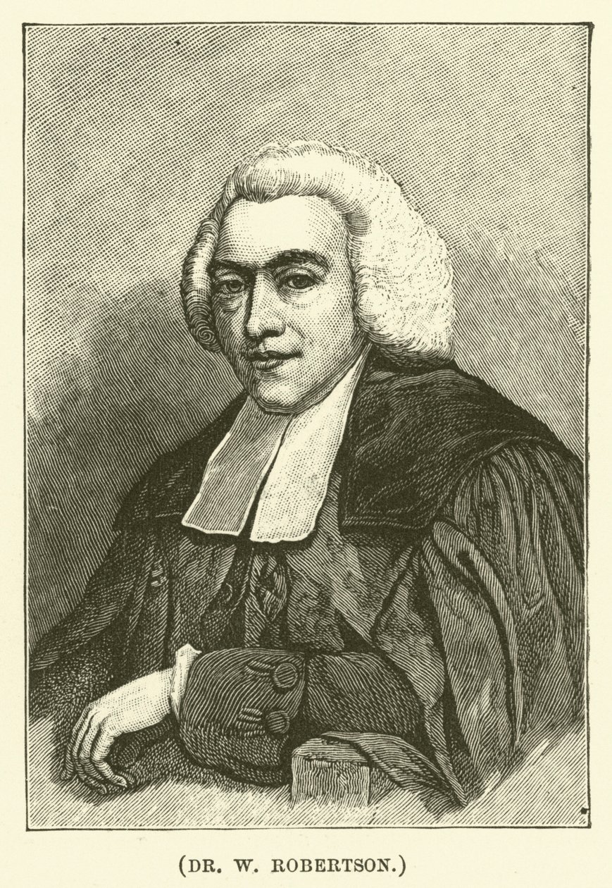 Dr W Robertson (gravure) - English School