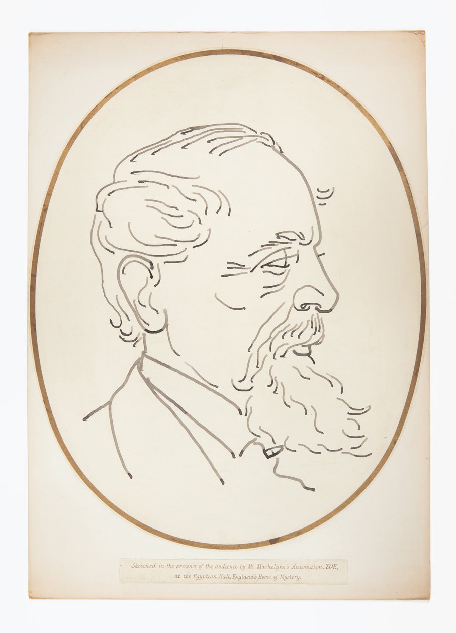 Dessin de Charles Dickens par l
