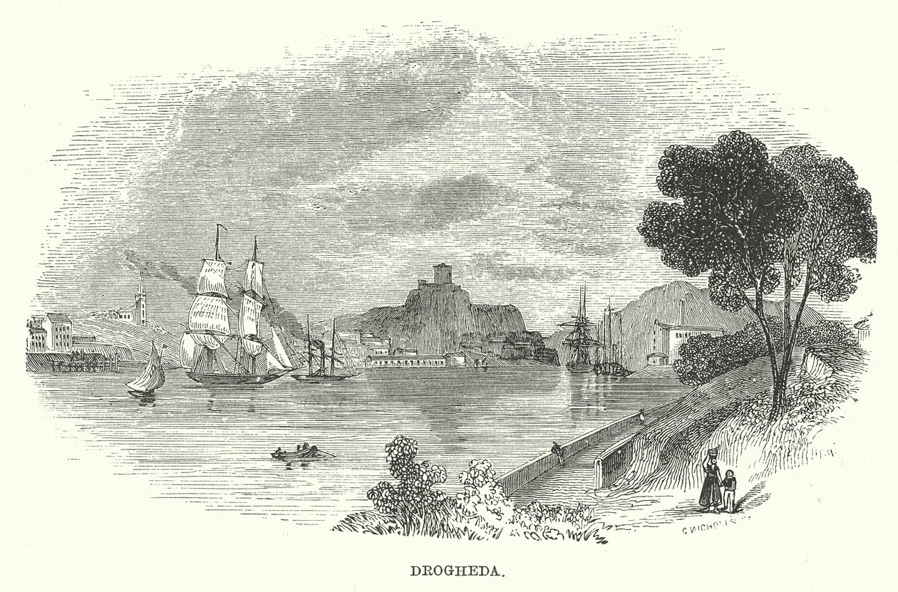 Drogheda (gravure) - English School