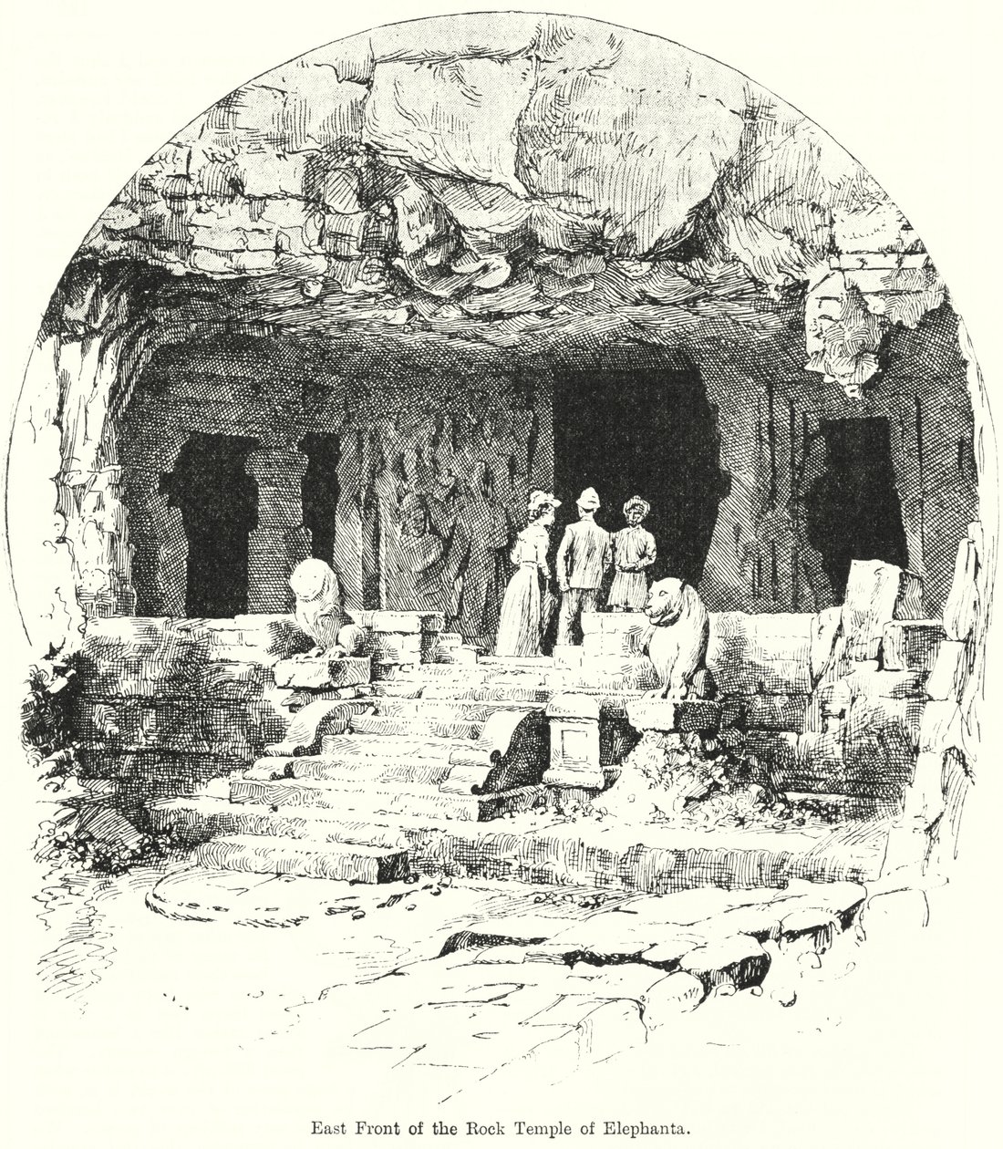 Façade est du temple rupestre d