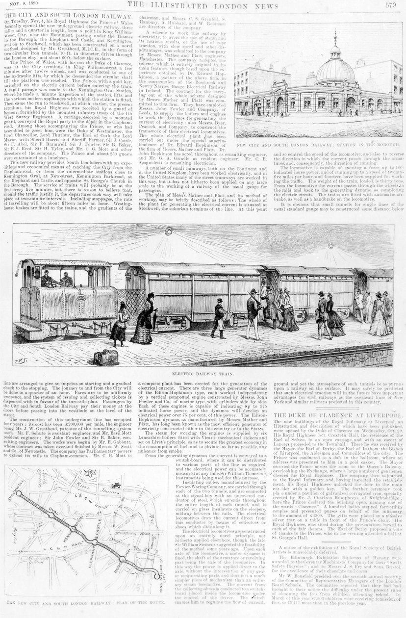 Tramway Électrique, 1890 - English School