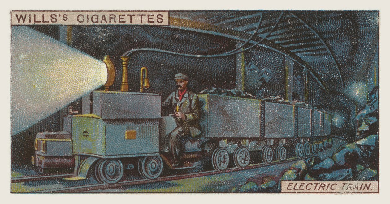 Train électrique (chromolitho) - English School