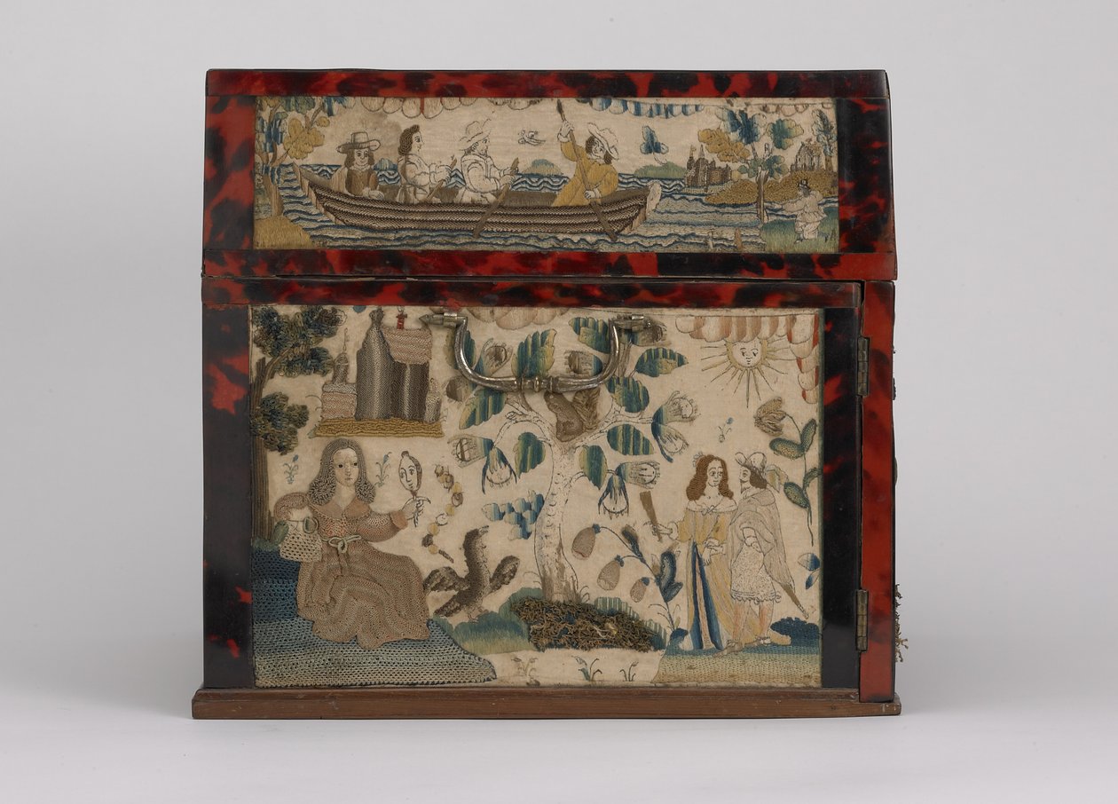Coffret brodé, vers 1660 - English School