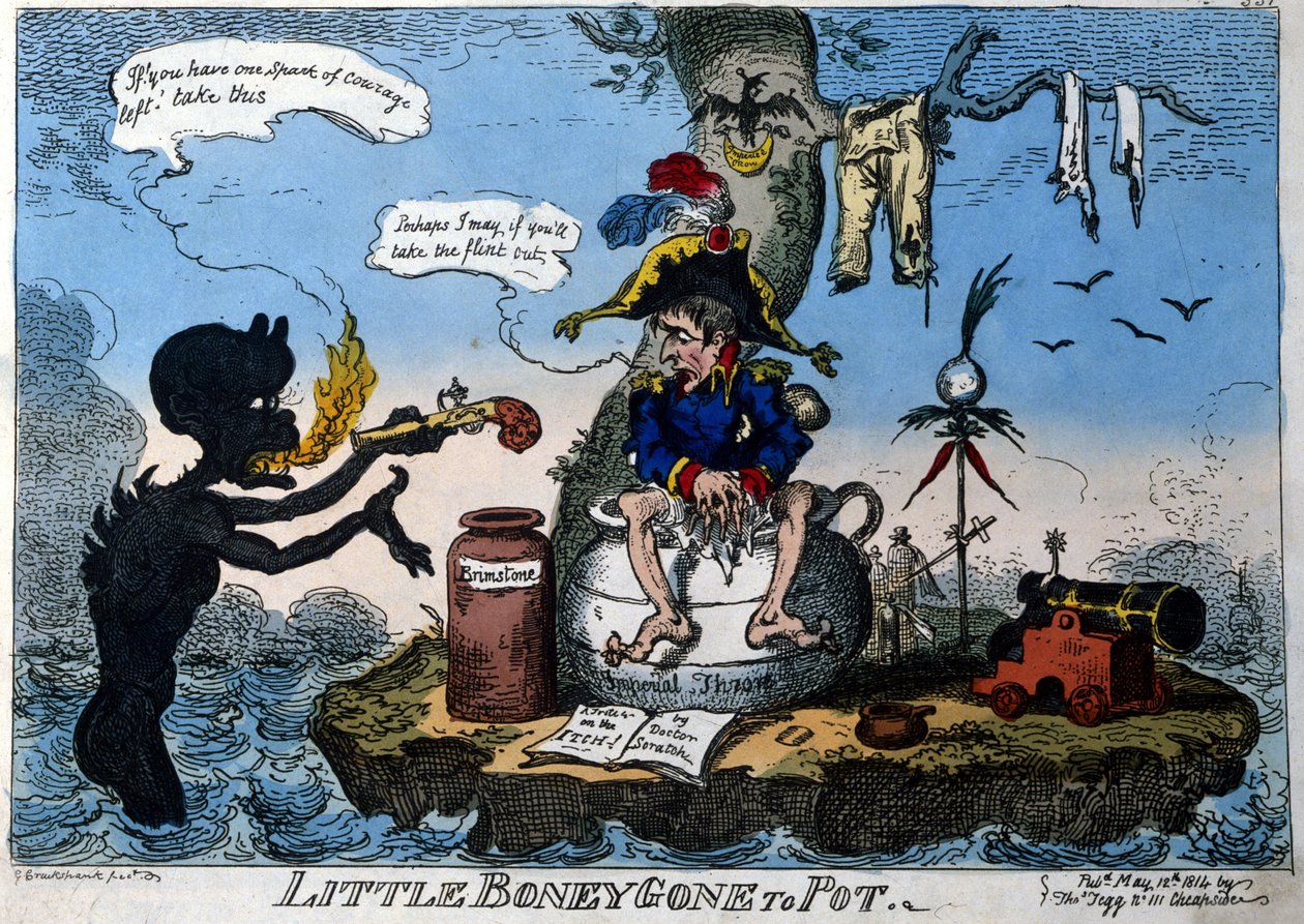 Caricature anglaise représentant l