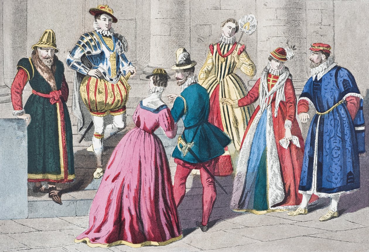 Modes anglaises du XVIe siècle, de 