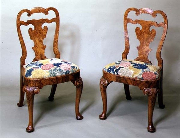 Chaises anglaises, début du 18e siècle - English School