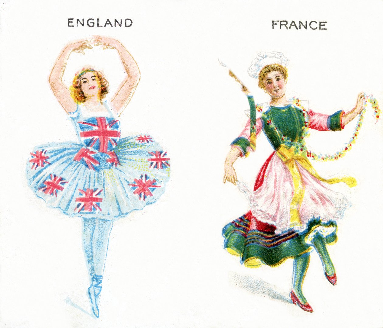 Entente Cordiale, cartes de cigarettes, 1915 - English School