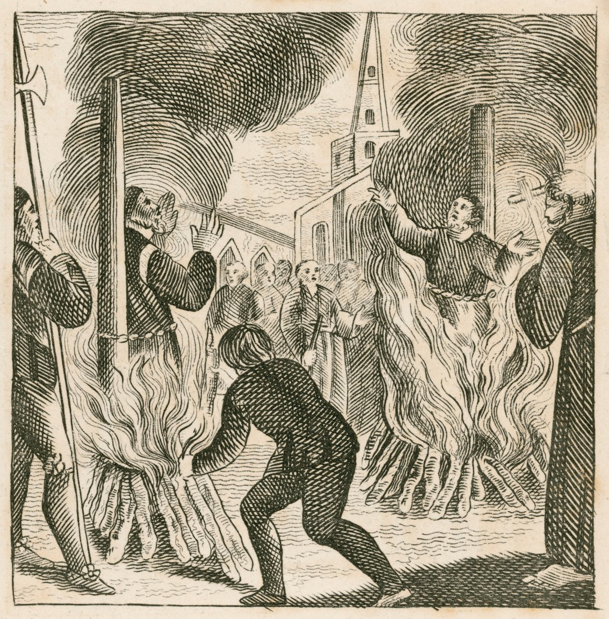 Exécution des évêques Ridley et Latimer, Oxford - English School