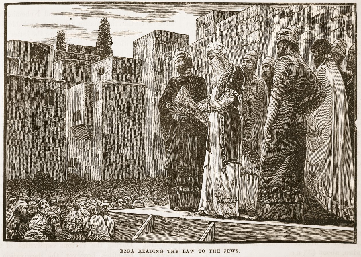 Esdras lisant la loi aux Juifs - English School