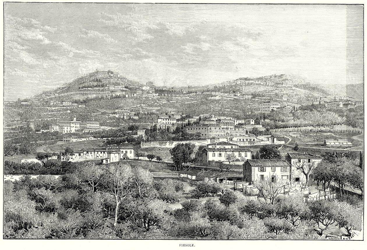 Fiesole (gravure) - English School