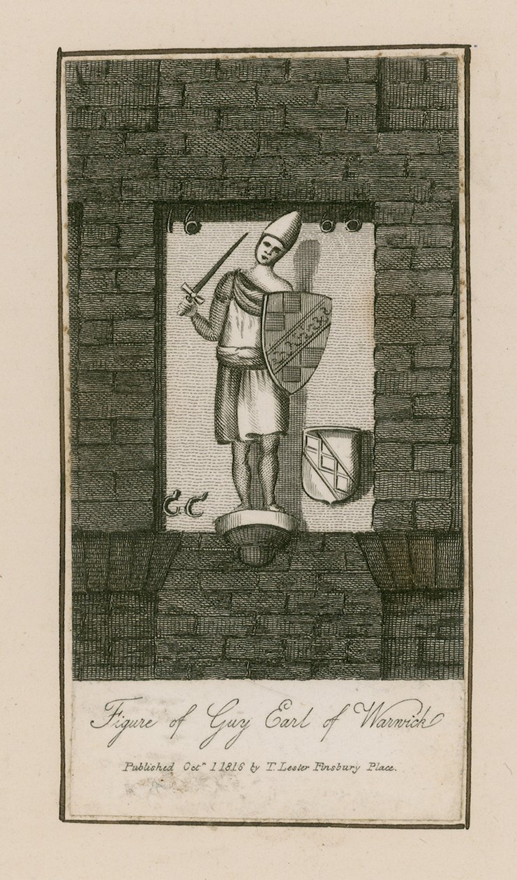 Figure de Guy, comte de Warwick (gravure) - English School