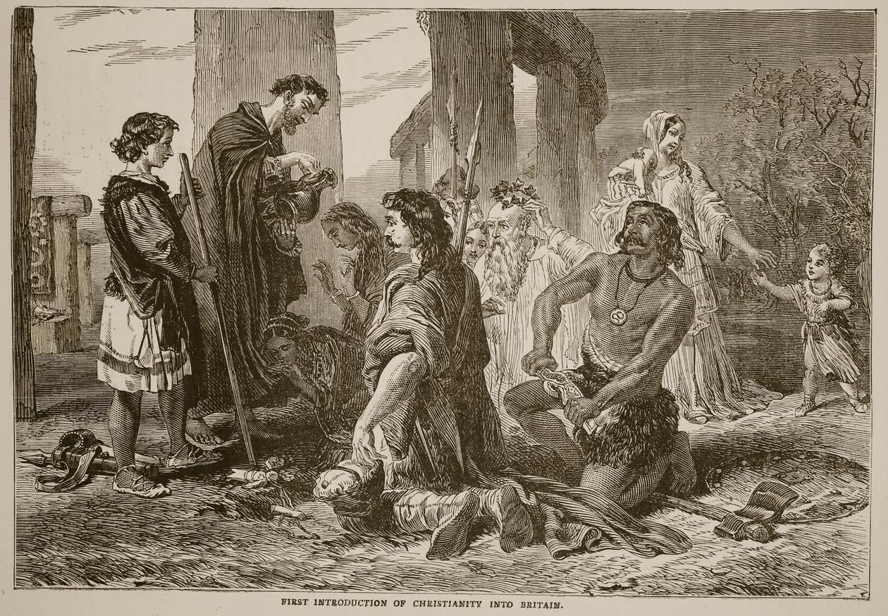 Première introduction du christianisme en Grande-Bretagne - English School