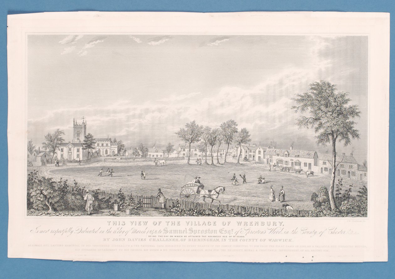 Match de football sur le village green à Wrenbury, Angleterre - English School