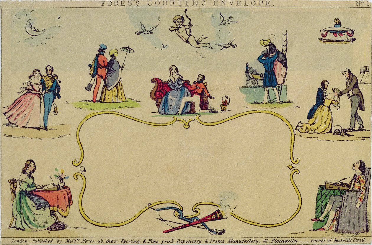Enveloppe de Cour de Fores, pub. par Messrs Fores, vers 1840 - English School
